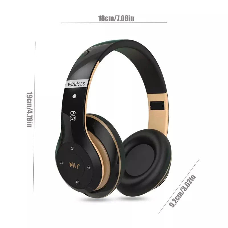 Wireless Headphones Bluetooth Noise Cancelling Stereo Earphones over Ear Headset